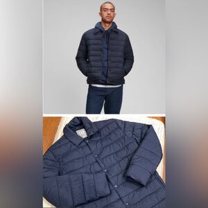 PUFFER JACKET • Navy Blue EUC • Great for TRAVEL ✈️ ( fits boy L XL 12 14 16 )